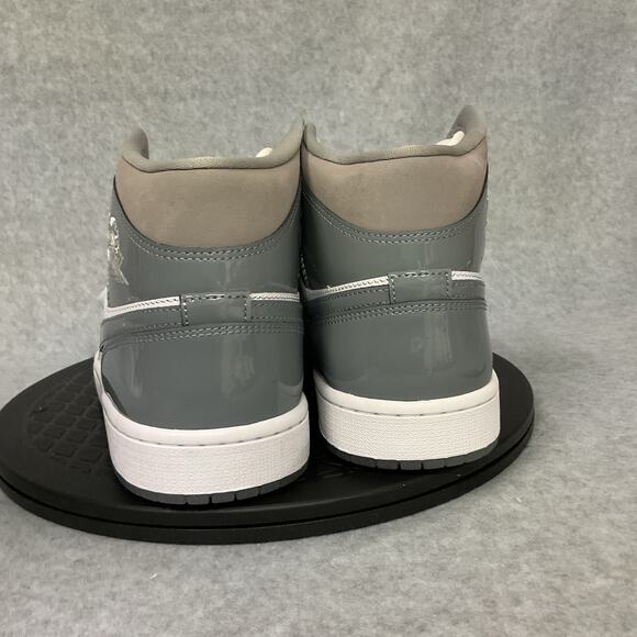 Nike Jordan 1 Mid SE White Medium Grey Cool Grey HF3216-100 Men's Size 10 - Picture 2 of 6
